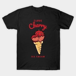 I Love Cherry Ice Cream T-Shirt